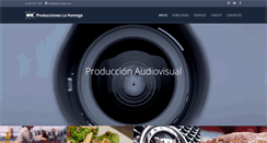 Desktop Screenshot of produccioneslahormiga.com